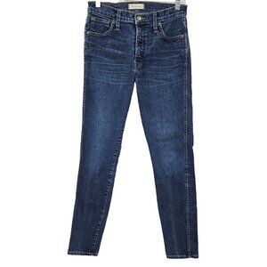Madewell 10" High Riser Skinny Skinny Jeans Dark Wash Women’s Size 28 Denim
